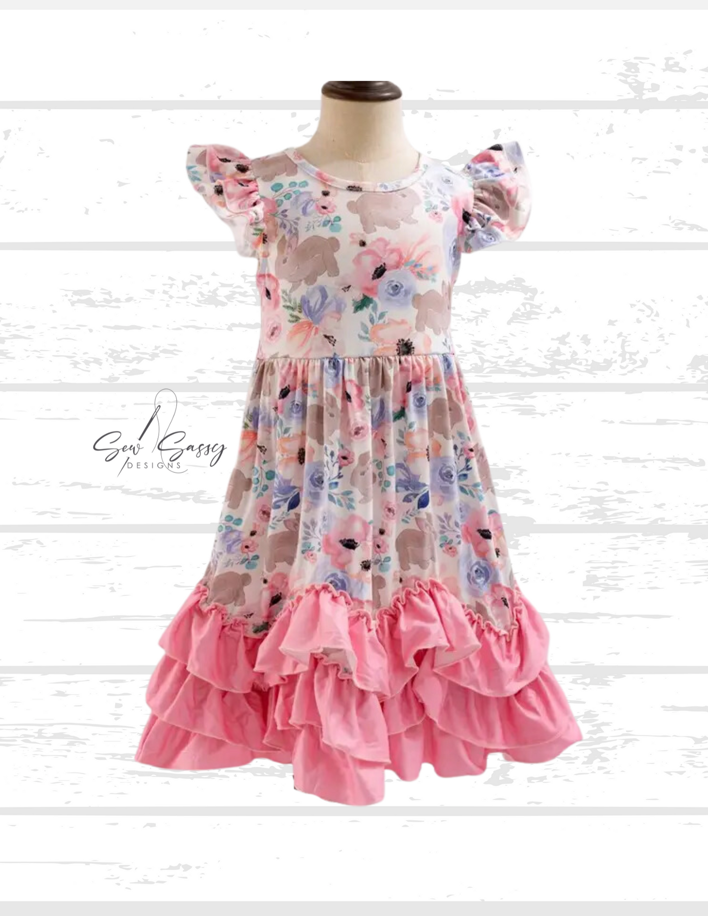 Girls Bunny Maxi Dress