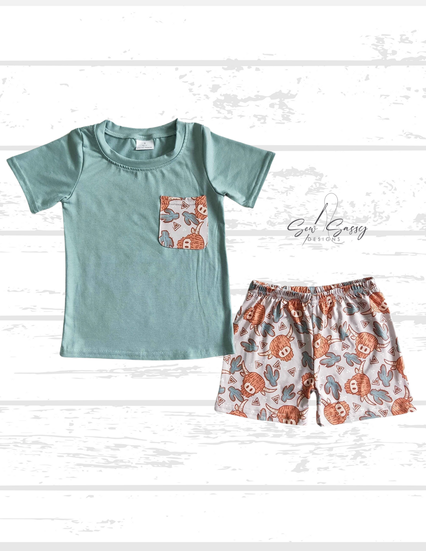 Boys Western Short Set