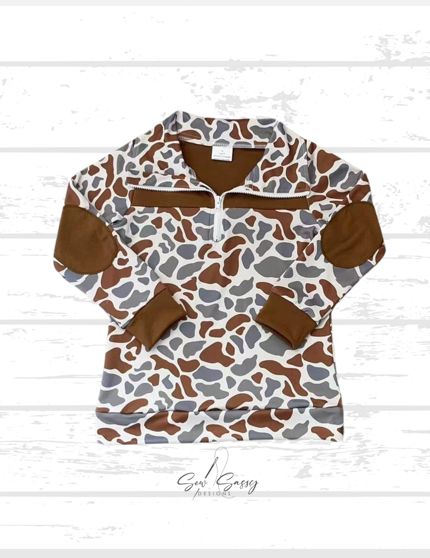 Boys Camo Pullover